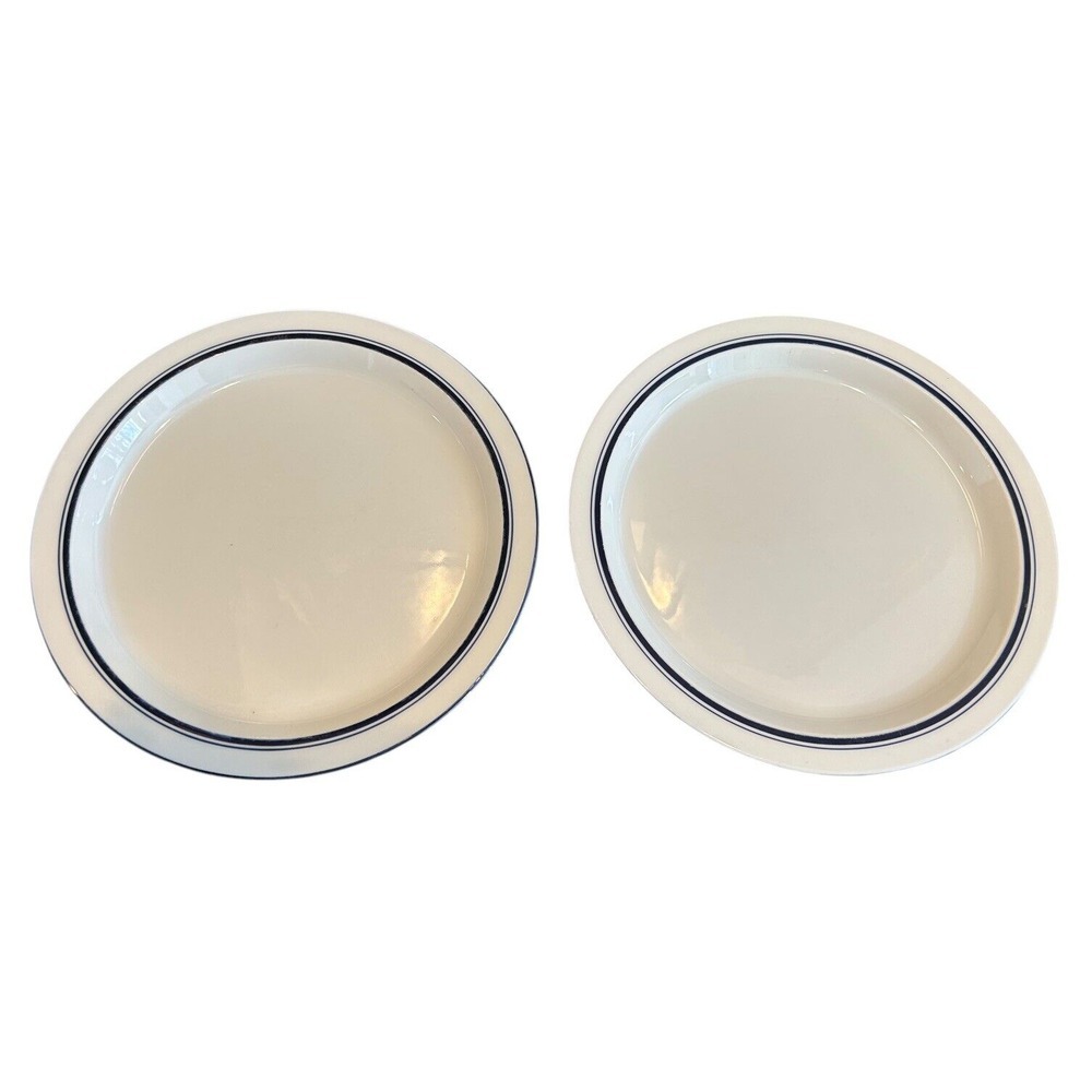 Dansk Bistro Christianshavn Blue Dinner Plates 10‎ 3/8" set of 2 Portugal